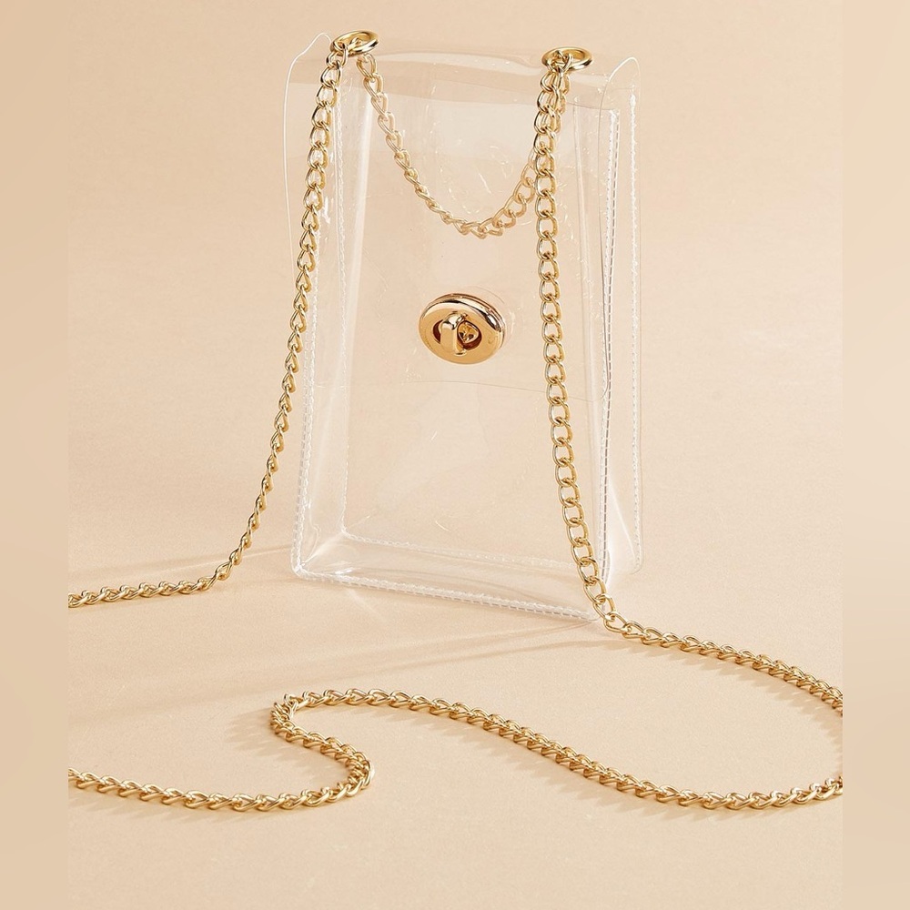 Clear Chain Crossbody Bag